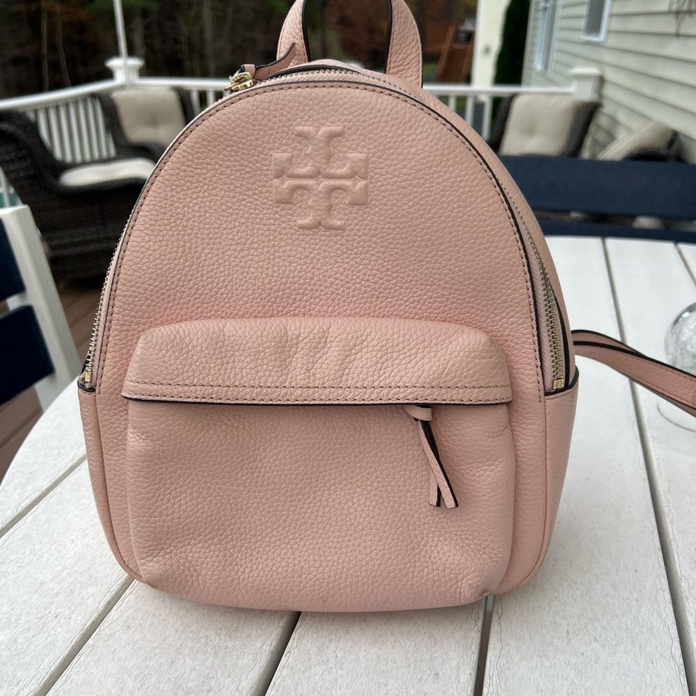 Small pink backpack